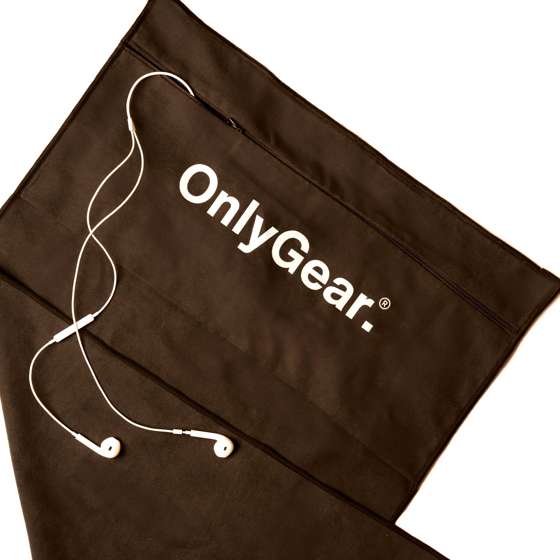 Brown microfiber towel