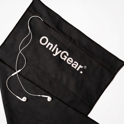 Black microfiber towel