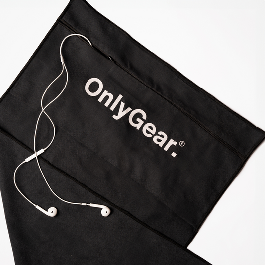 Black microfiber towel